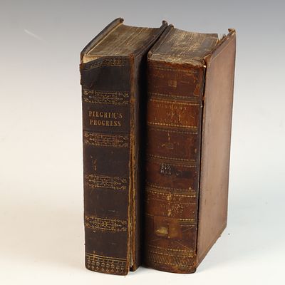 Two Volumes: Bunyan, John. Pilgrim's Progress. Virtue and Bisset, Robert. History of George III 