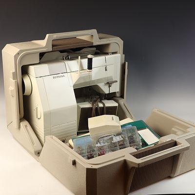 Bernina Record 930 Electronic Sewing Machine with Original Case and Accessories. A Swiss-made 