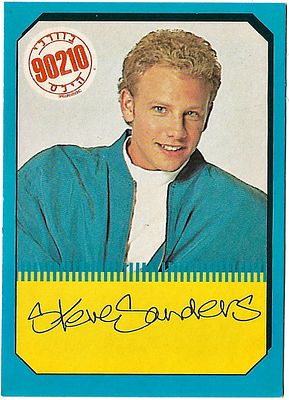 Steve Sanders (Ian Ziering) - Printed autograph of the stars of "Beverly Hills 90210". 