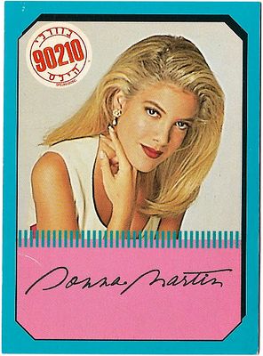 Donna Martin (Tori Spelling) - Printed autograph of the stars of "Beverly Hills 90210". 