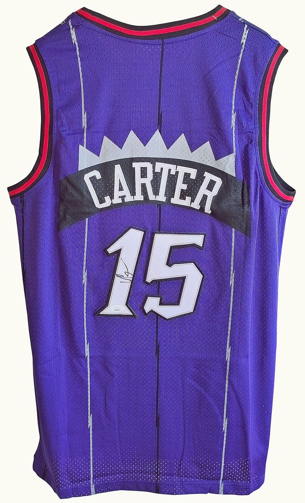 וינס קרטר - גופייה Mitchell & Ness, במדי טורונטו 'ראפטורס' בליגת ה-NBA, מספר #15, מידה: L. 