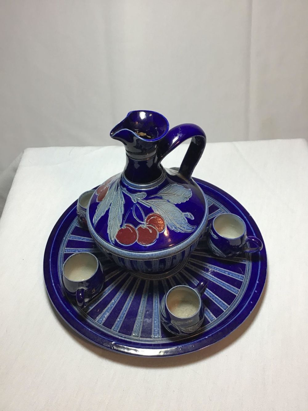 Lot 153: Gres Dâ€™Alsage signed decanter set