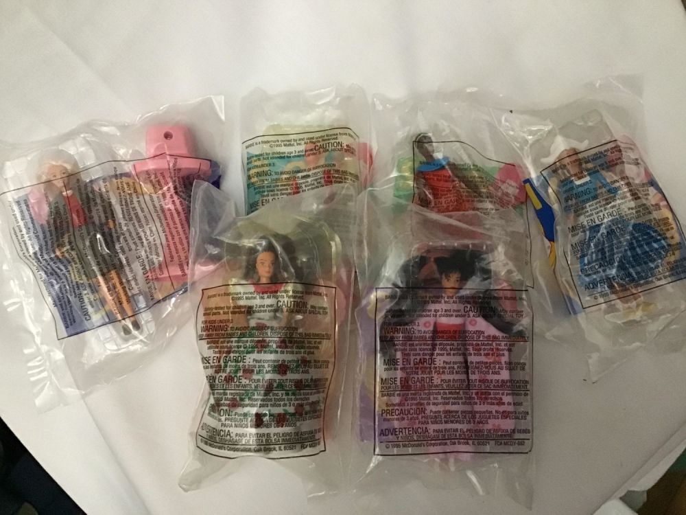 Lot 191: Barbie McDonalds Figurines 6 figures total still in