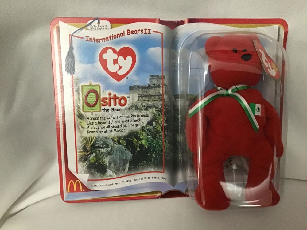 Lot 219: Osito the Bear Beanie Baby Unopened Still in the