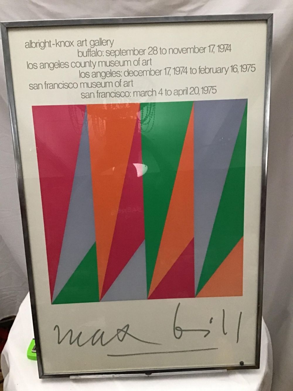 Lot 226: Albright Knox Art Gallery Framed Poster Measures 38 by