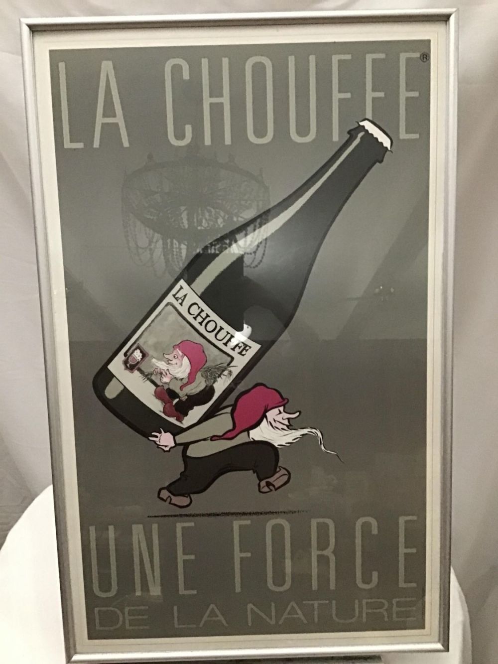 Lot 227: La Chouffe Illustration by Pol Turgeon Framed poster