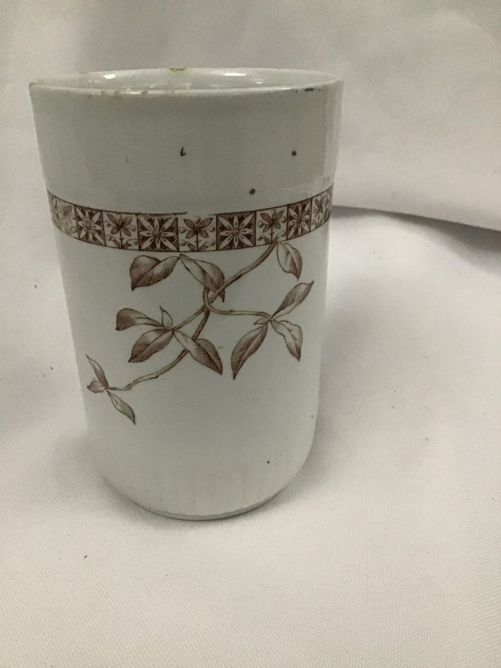 Lot 248: Johnson Bros Floral Tumbler Measures 4.5 inches tall