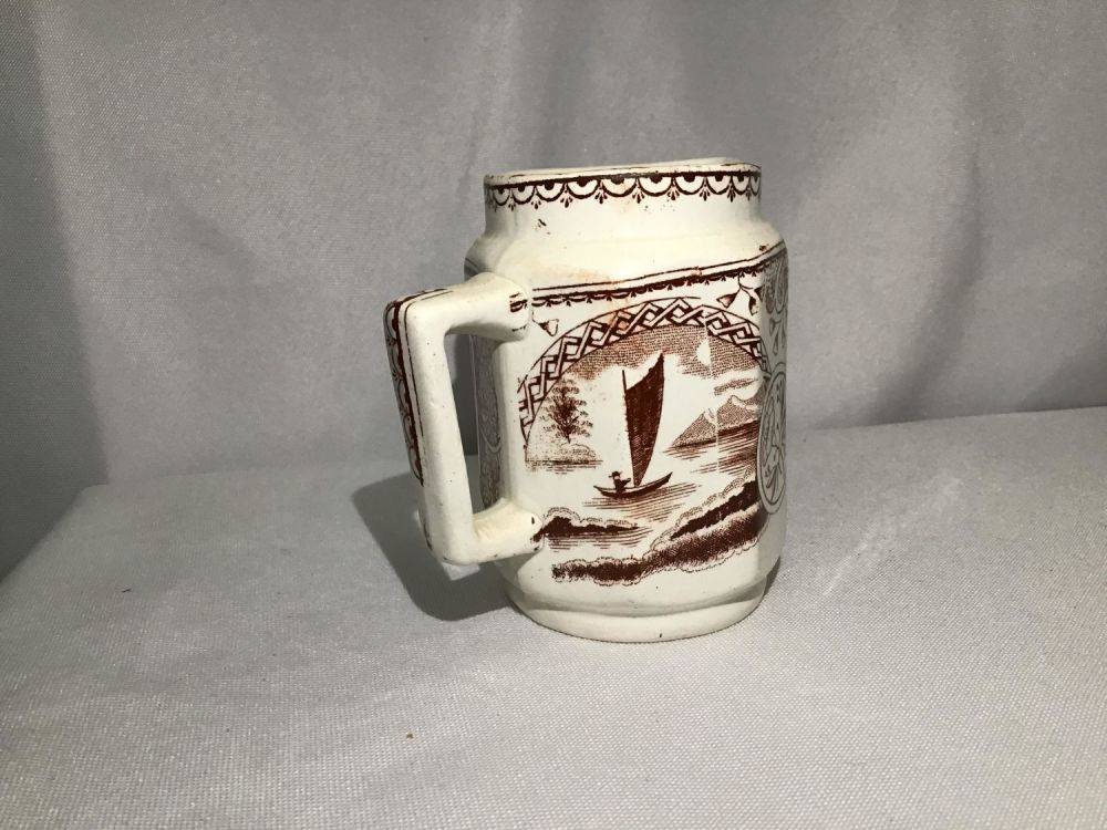 Lot 259: Staffordshire Creamer Measures 3.25 inches tall
