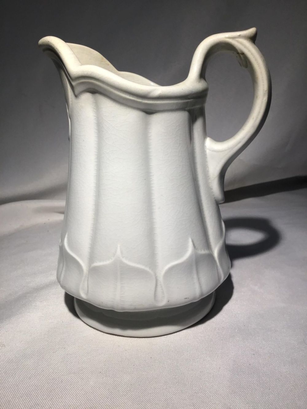 Lot 198: Cream-Ware Pitcher .