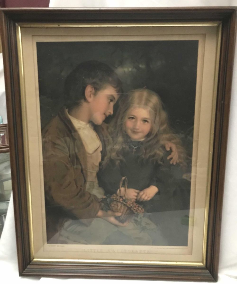 Lot 206: "Little Sweethearts" Framed Lithograph Academy Edition