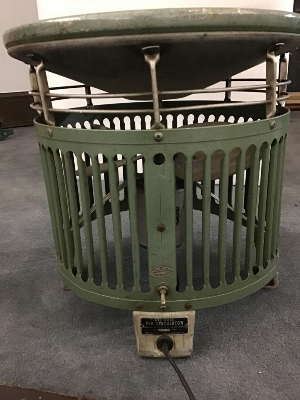 Lot 164: Vintage Rex Cole Air Circulator Fan Model 12C