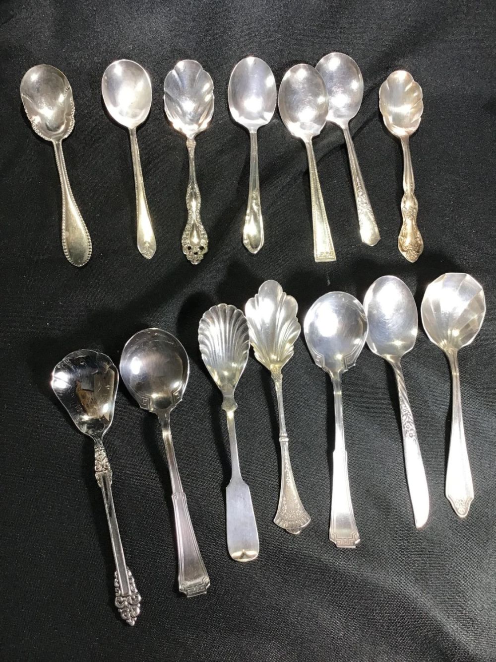 Lot 173: Victorian and Vintage Sugar Spoon Collection 14 piece