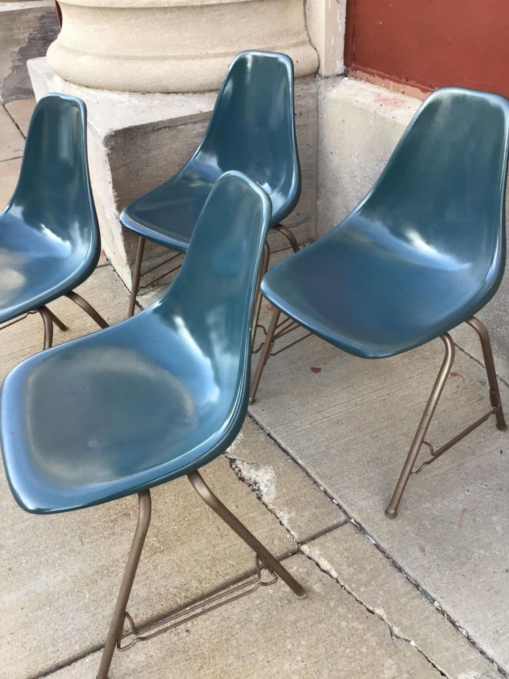 Lot 181: Midcentury Modern Douglas Chairs Set of 4