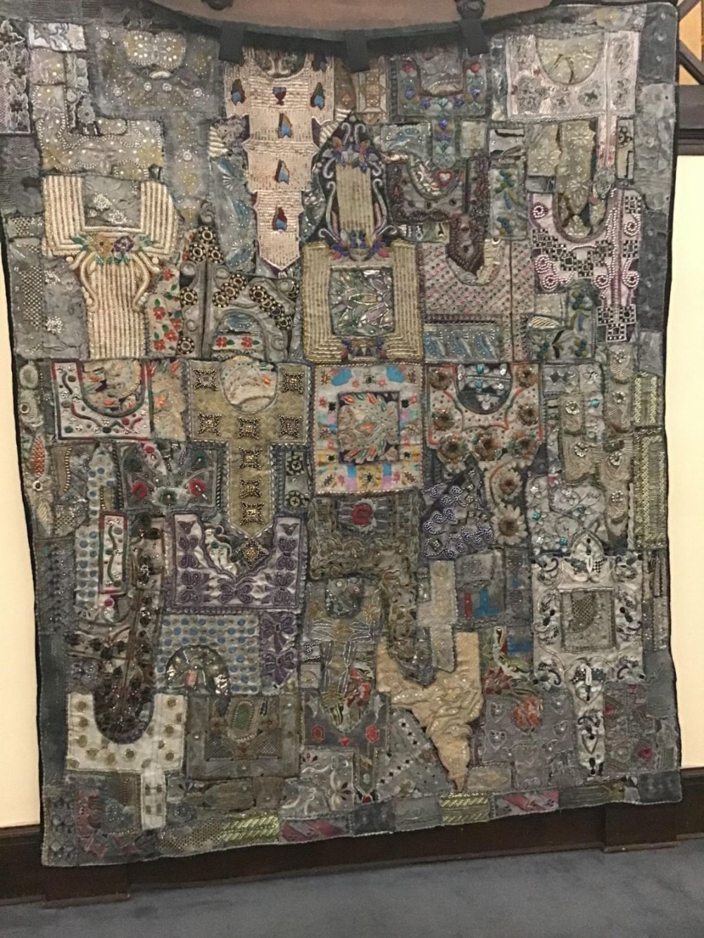 Lot 185: Elaborate Beaded Tapestry This is a terrific Tapestry