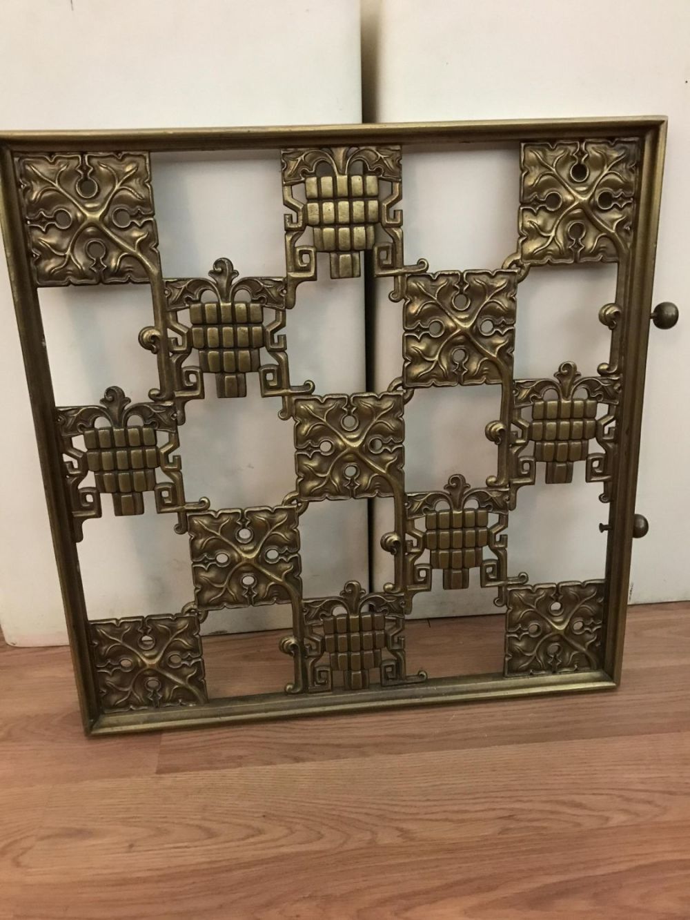 Lot 195: Solid Bronze Mid Century Panel Measures 23 inches