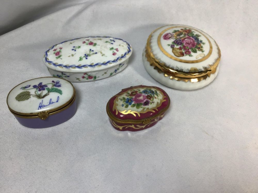 Lot 165: Limoges Jewelry Holder Collection Set of 4