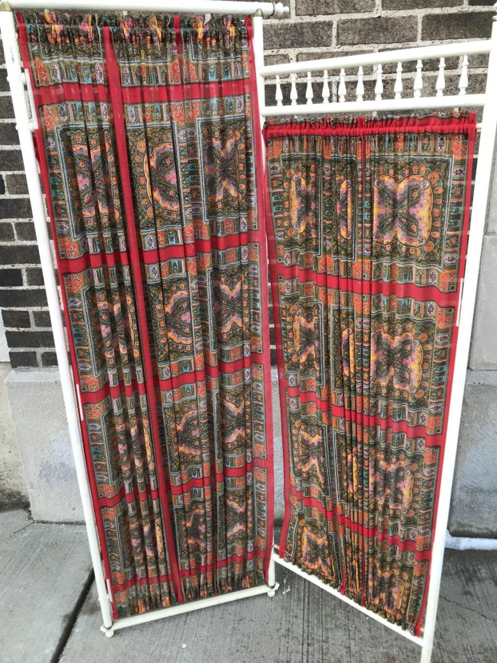 Lot 163: Vintage Changing Screen .