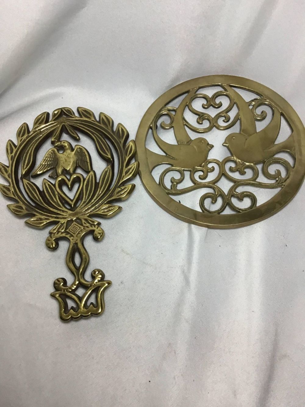 Lot 166: Vintage Brass Table Savers .