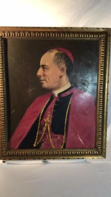 Portrait of a Bishop 20 x 24 Oil on Board. 20 x 24 Oil on Board
