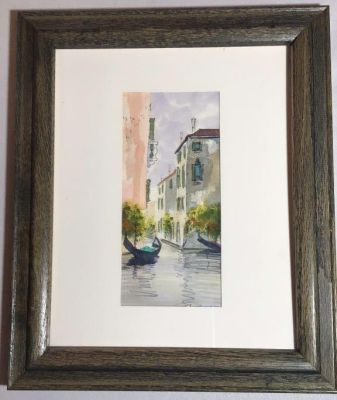 Venice by Jackie & Ralph Aurichip Watercolor 12 x 10. 12 x 10