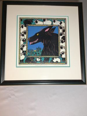 LE Keeping the Sheep by Mary Hamilton Limited Edition. Limited Edition 6/60 mid century modern 