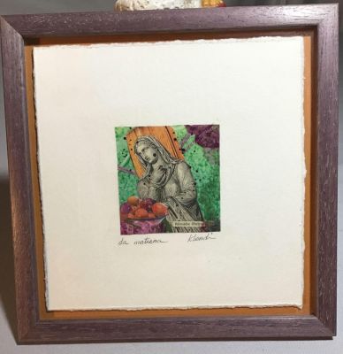 Da Matina by Kbondi Mixed Media Relic on recycled. Relic on recycled paper Frame 8.5 x 8.5
