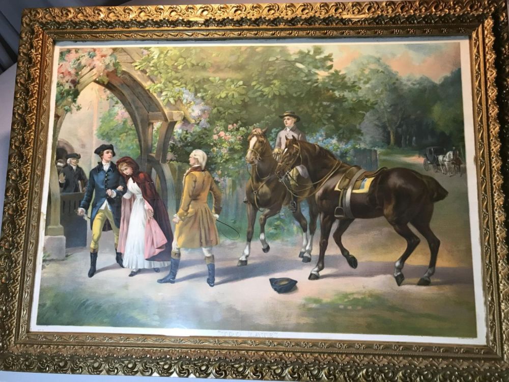 Lot 168: "Too Late" Lithograph by The Knapp Co. No. 8