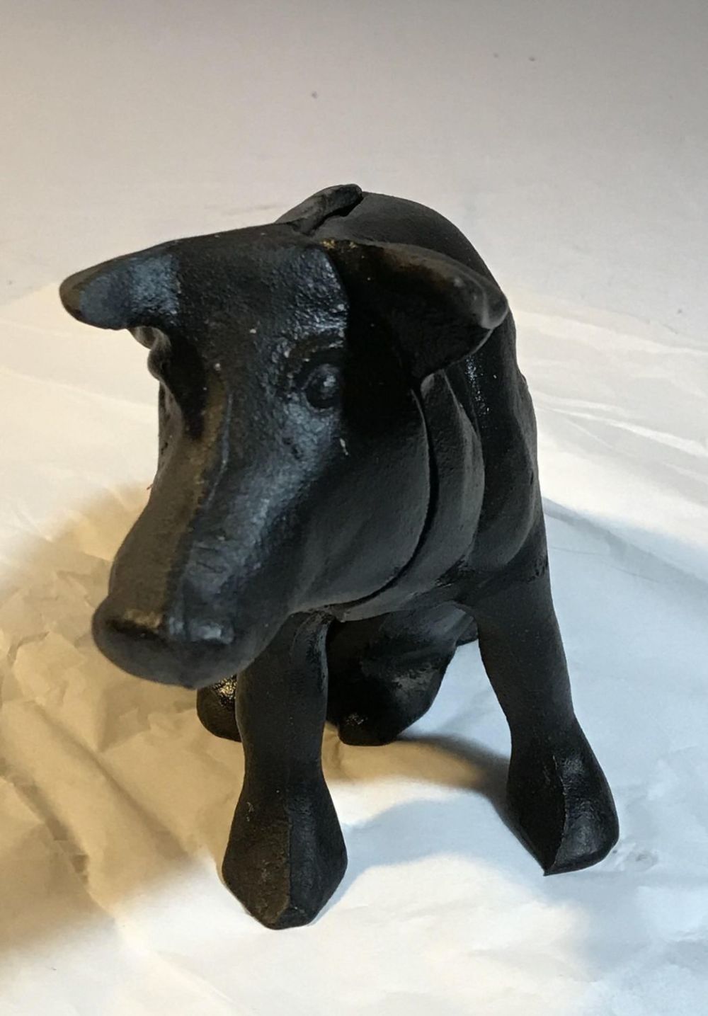 Lot 182: Cast iron Homer Pig Bank Approximately 4 by 10