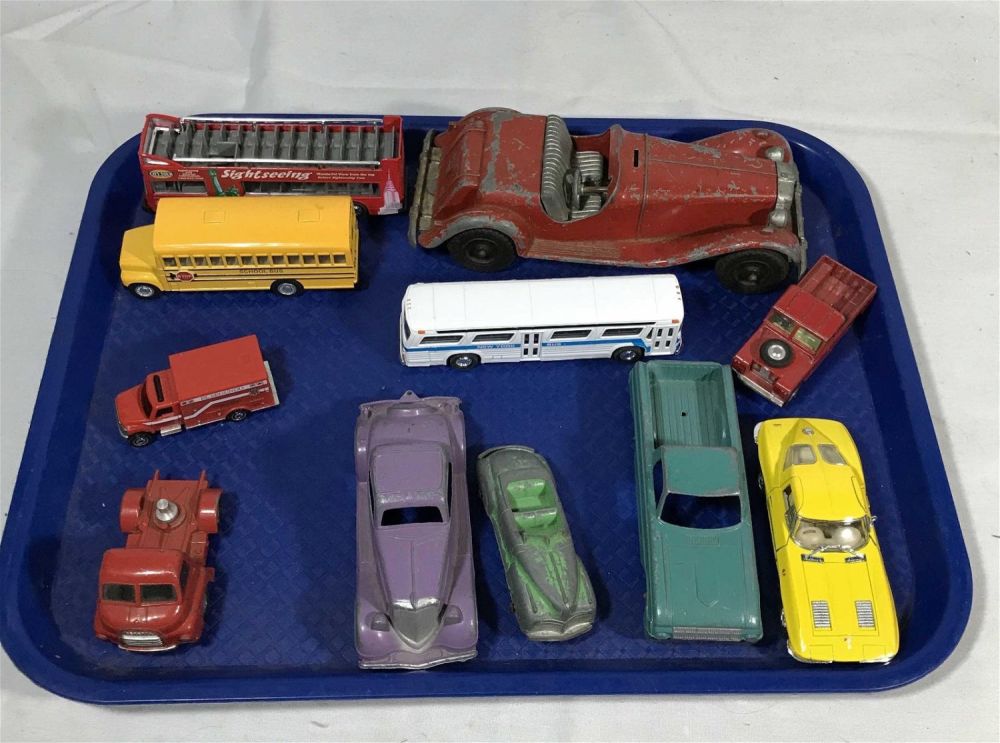 Lot 167: Early Car Collection with Hubley & Tootsie .