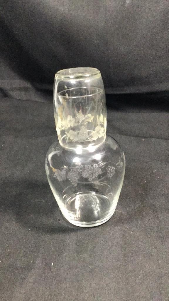 Lot 226: Vintage Decanter & Tumbler .