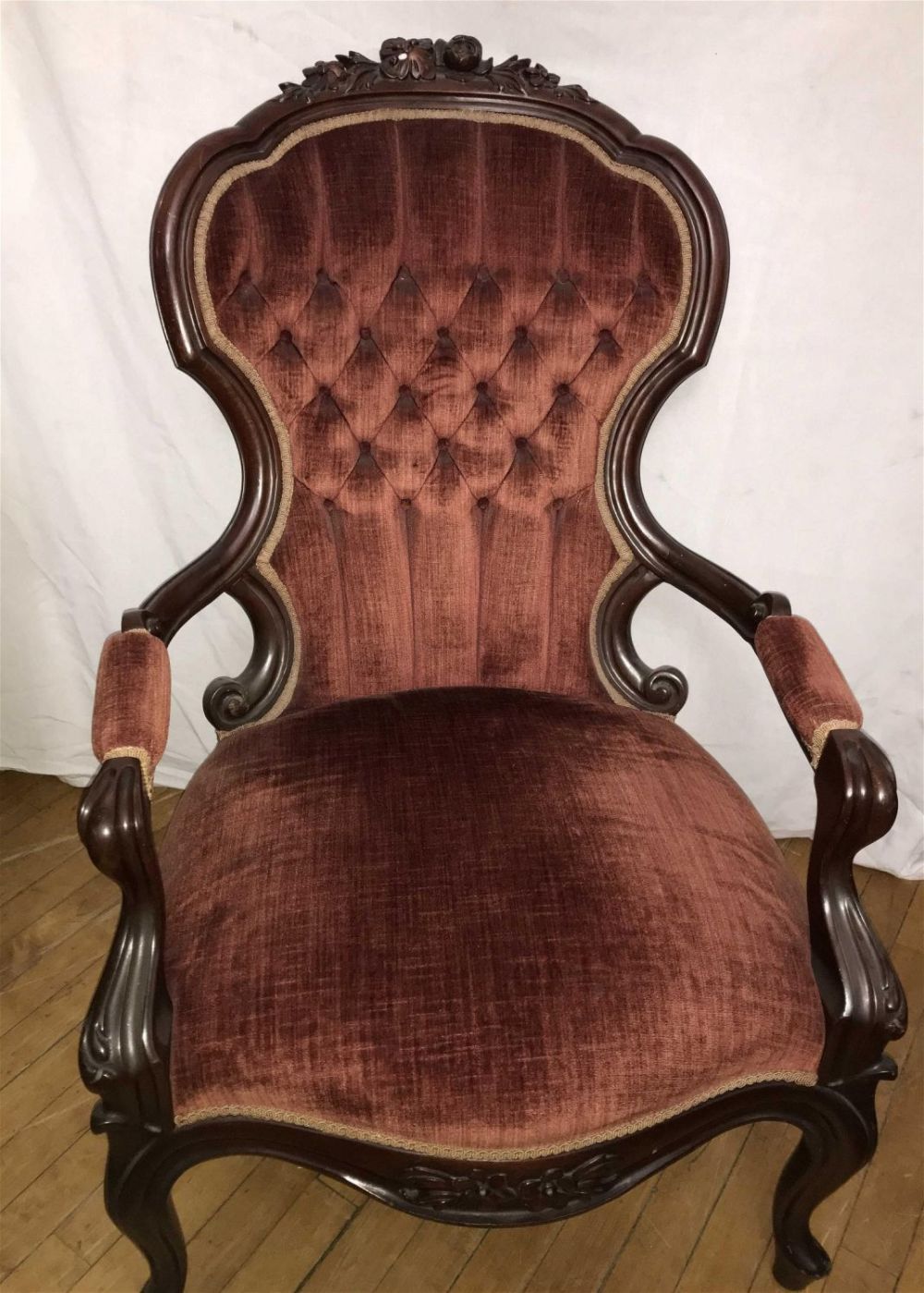 Lot 237: Victorian Parlor Chair .