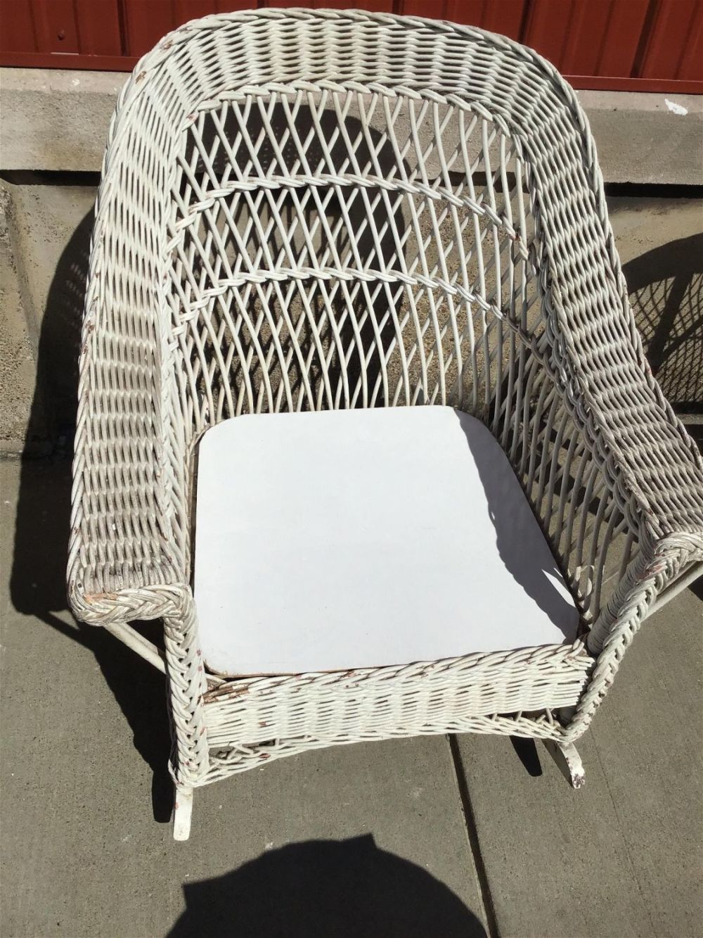Lot 273: Wicker Rocker Measures 36x30