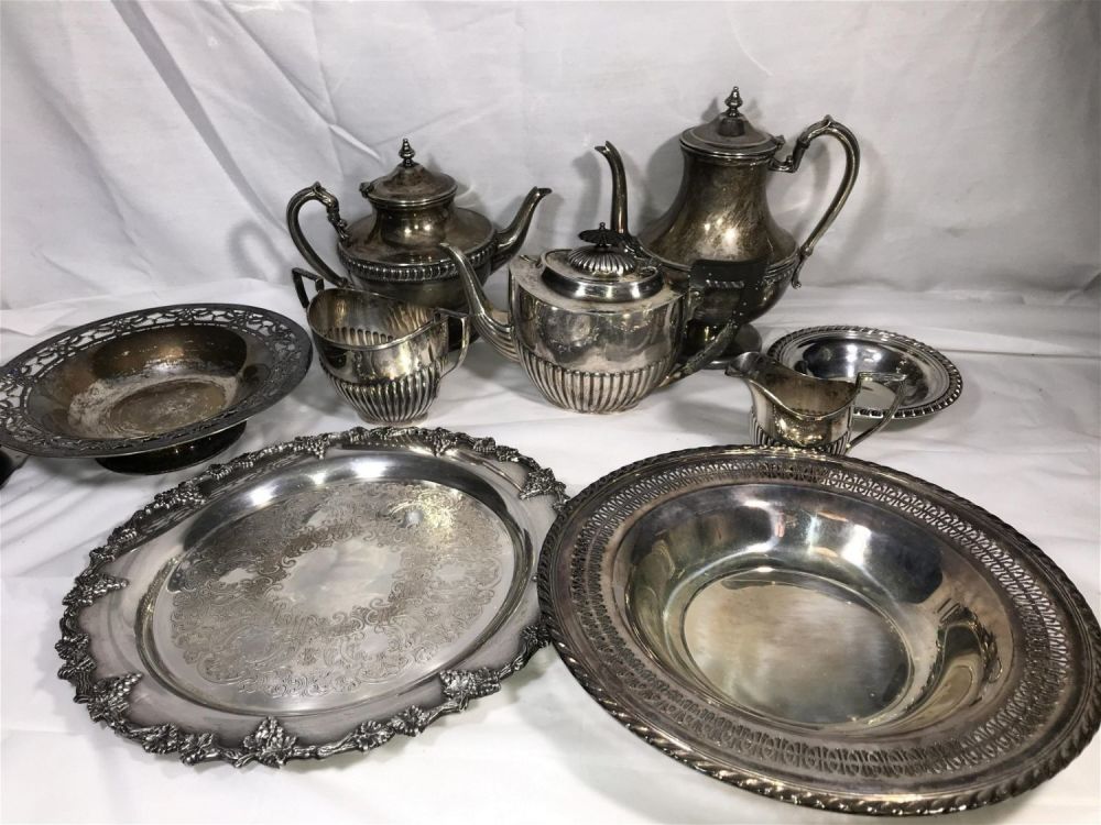 Lot 294: Silver Plate Collection .