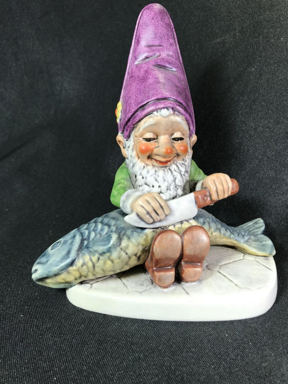 Lot 132: Hummel Gnome Fisherman Figurine Well 508 Co Boy