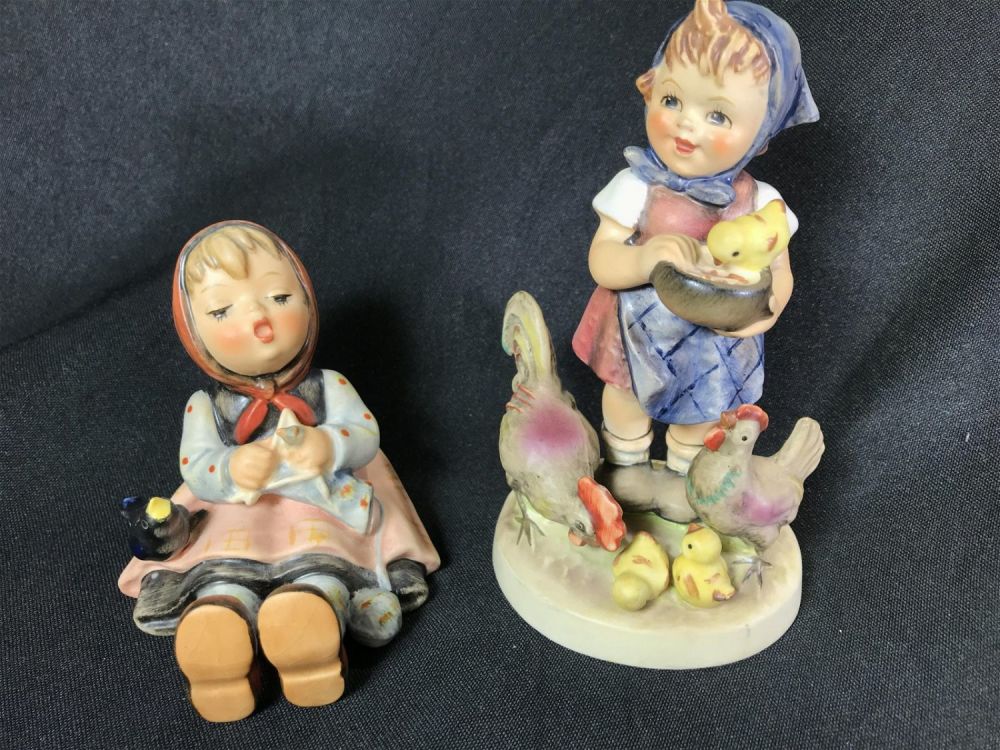Lot 145: Feeding Time & Stormy Weather Hummels Goebel Hummels