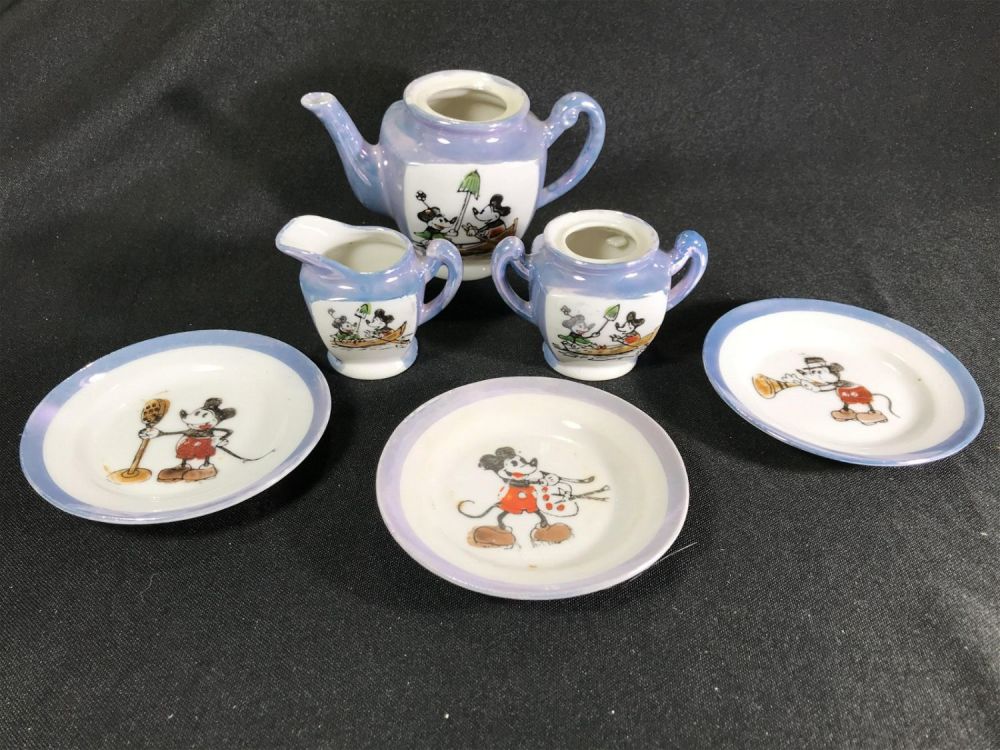 Lot 199: Early Mickey Mouse Tea Set Made in Japan