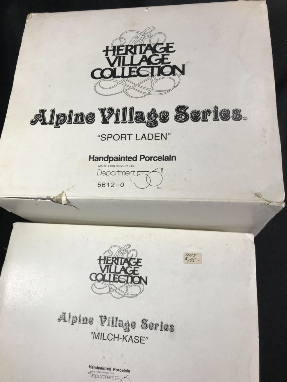 Lot 212: Department 56 Alpine Village Series .