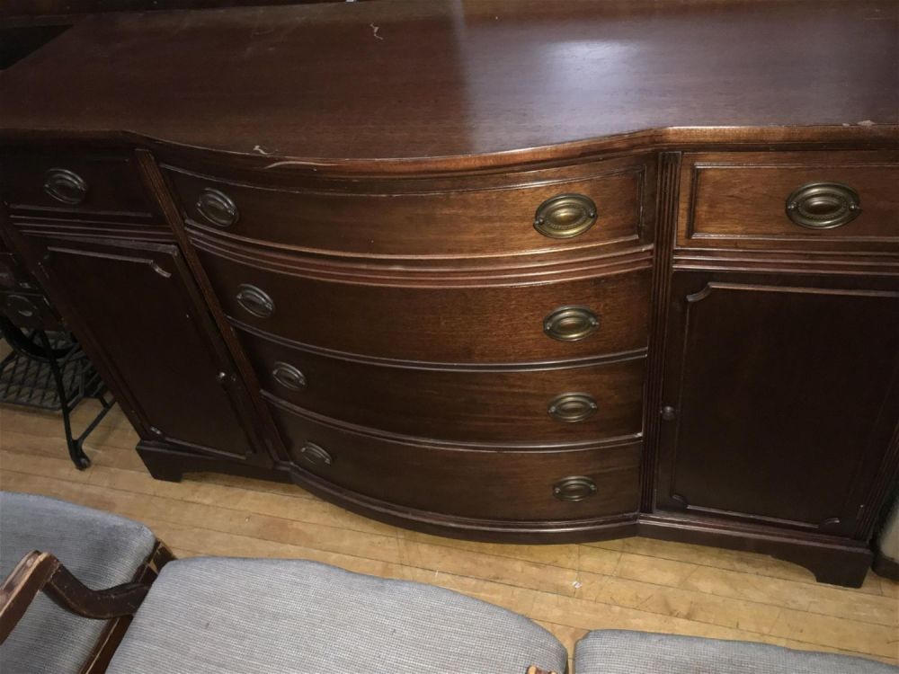 Lot 152: Duncan Phyfe Buffet Measures 36.5 inches tall by 5 feet wide by 21 inches deep