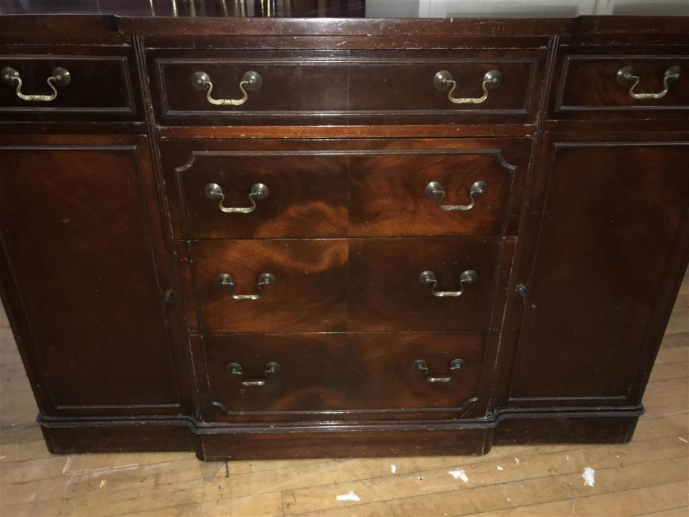 Lot 162: Buffet Server Measures 35.5 inches tall by 52 inches wide by 21 inches deep