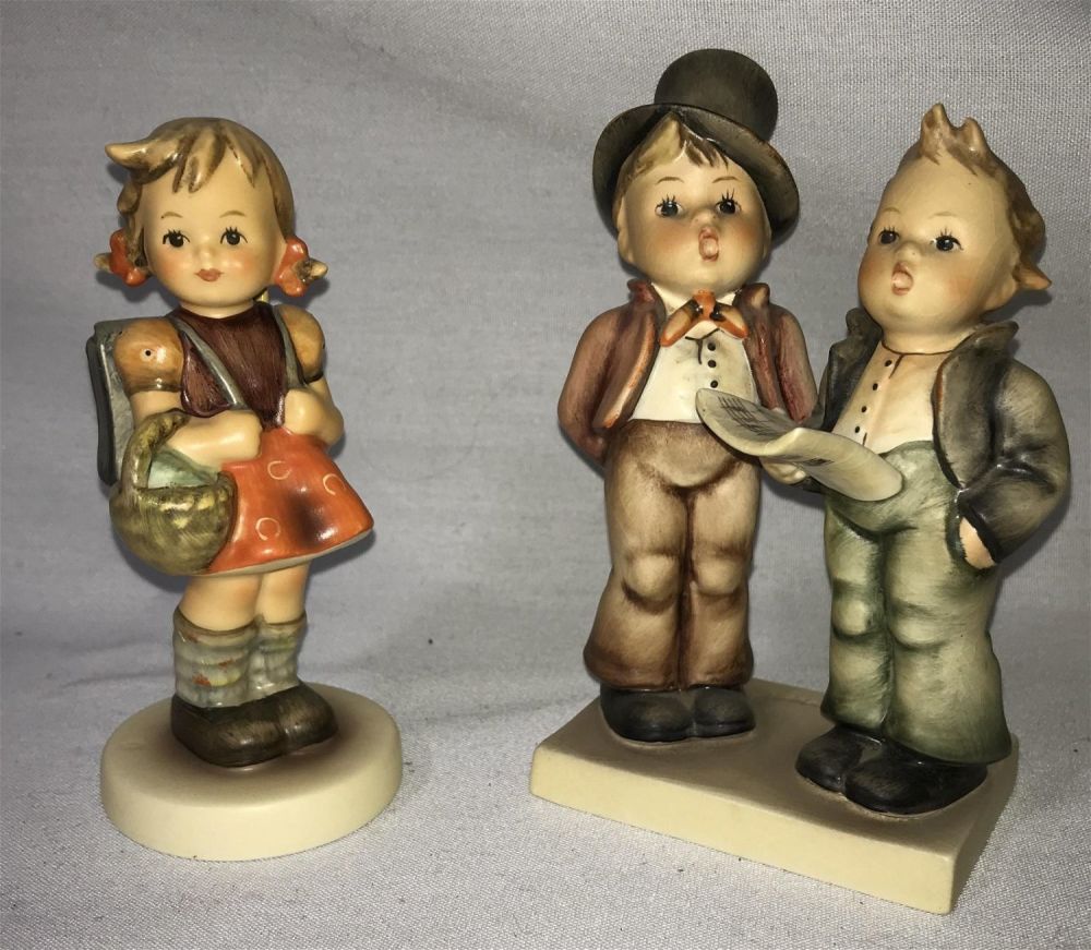 Lot 164: Hummels Duet & Schoolgirl Goebel Hummels