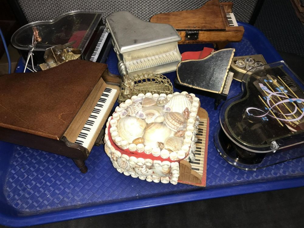 Lot 238: Tabletop Piano Collection .
