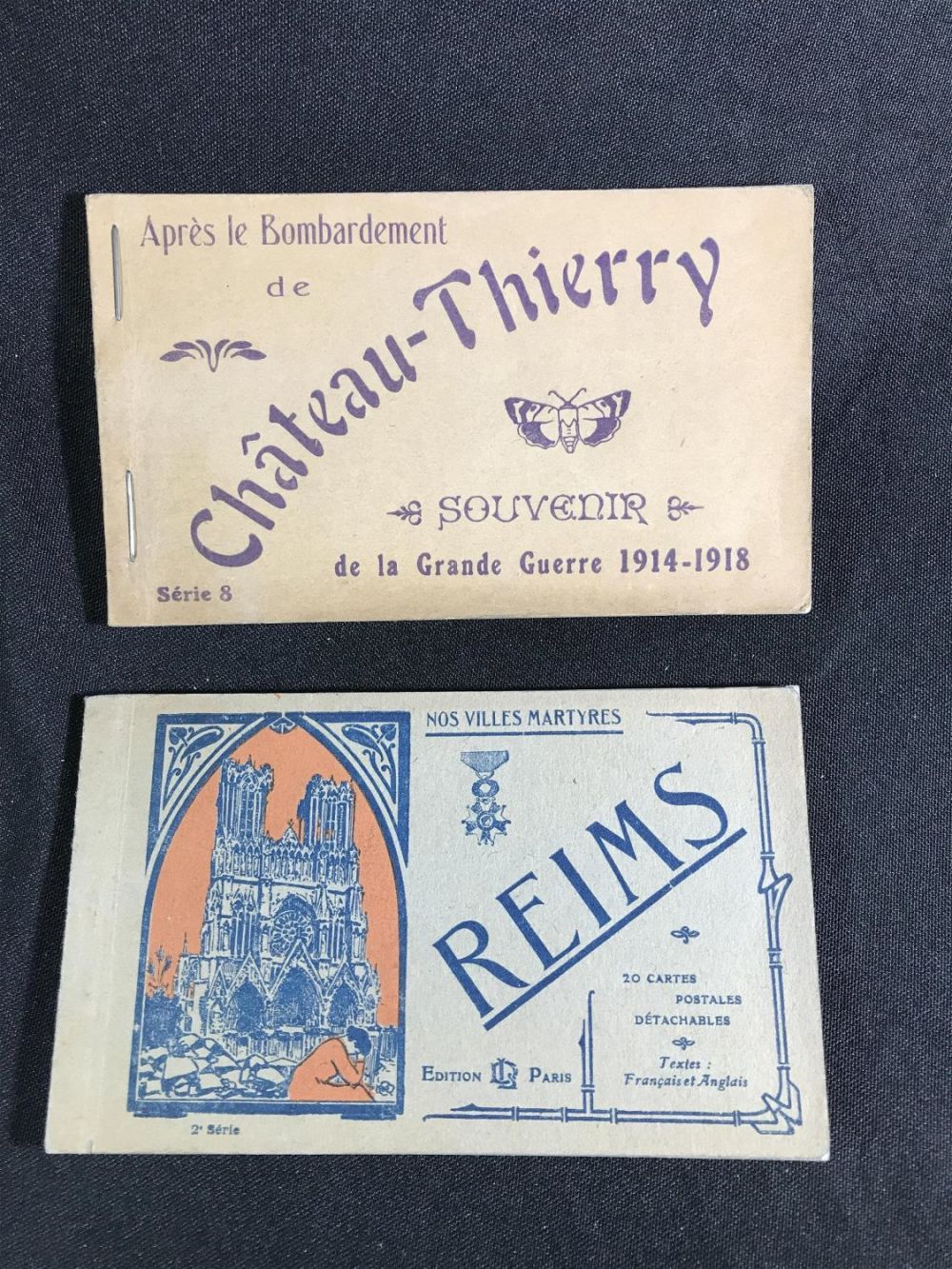 Lot 153: WWI Postcard Collection (2 books) .
