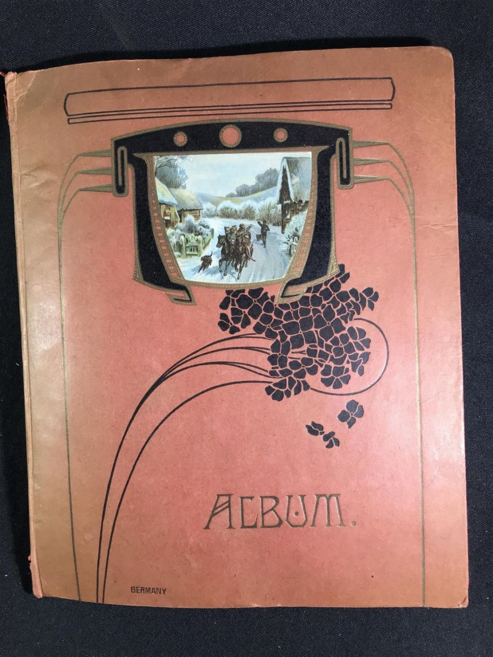 Lot 157: 1905-1910 Holiday & Birthday Card Album Book measures 11x9 inches
