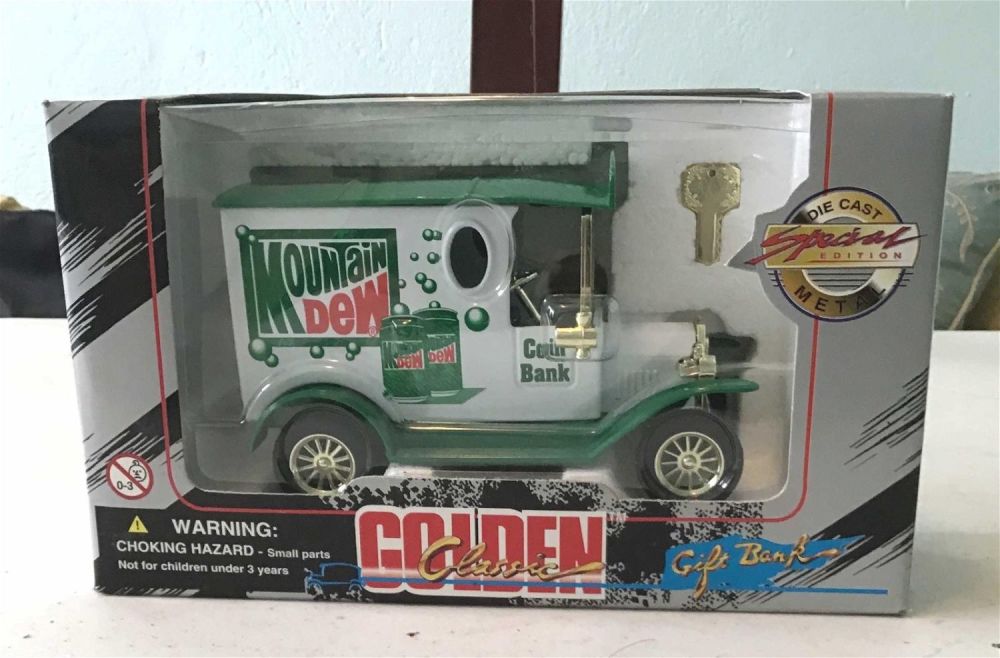 Lot 157: Collectors Mountain Dew Coin Bank F-150 .