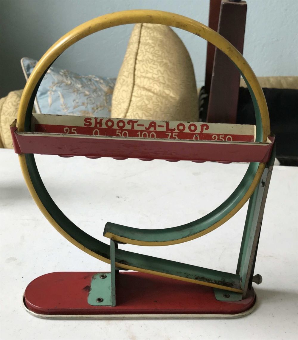 Lot 174: Vintage â€œShoot A Loopâ€ game, metal .