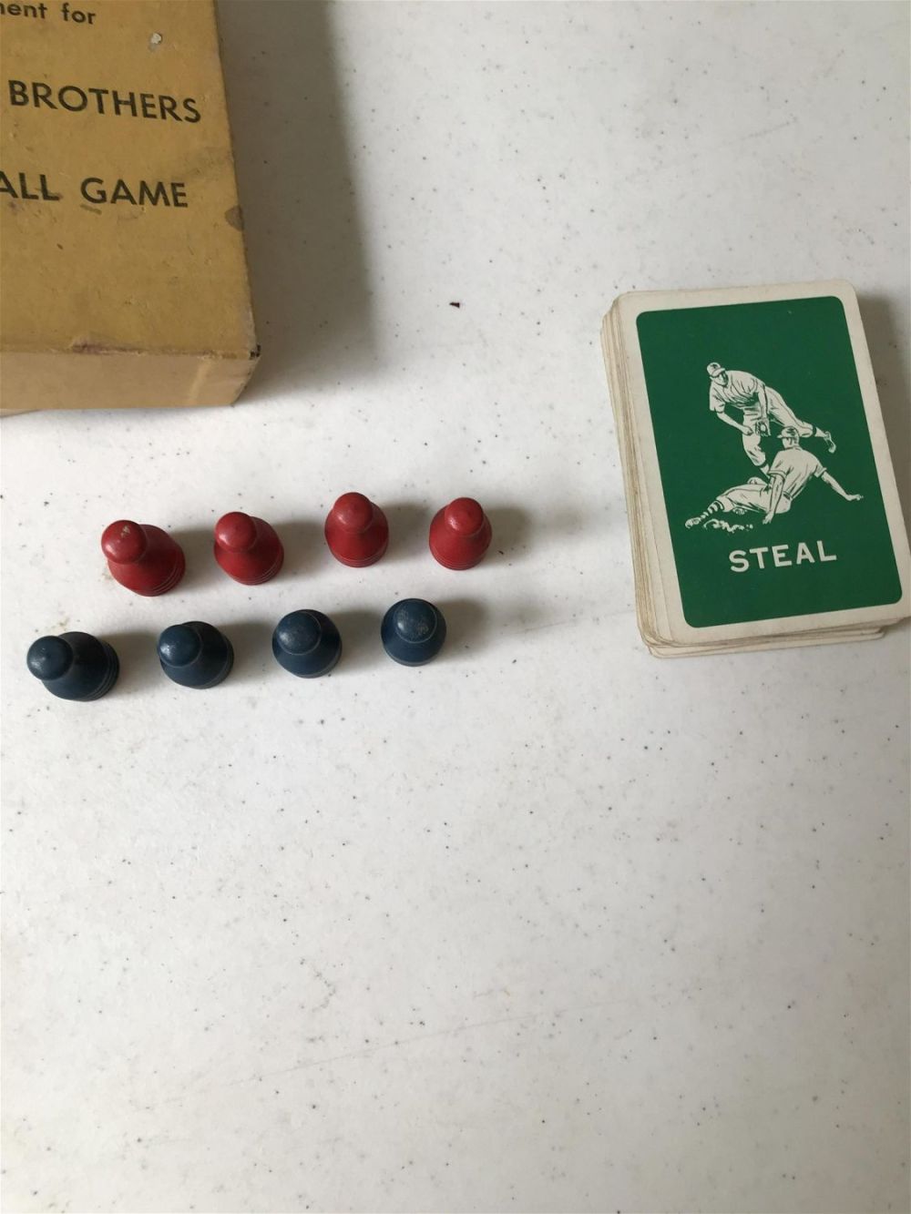 Lot 176: Vintage baseball hard game with original box made by Parker bros