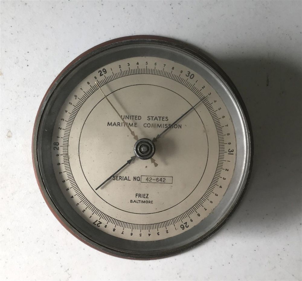 Lot 178: Vintage United States maritime commission instrument