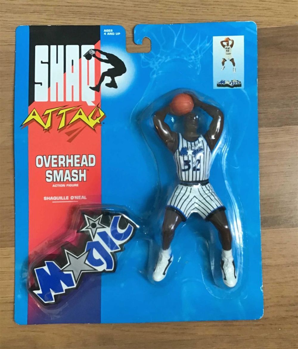 Lot 243: Vintage 1990s Shaq attack overhead smash toy Orlando Magic Shaquille O'Neal