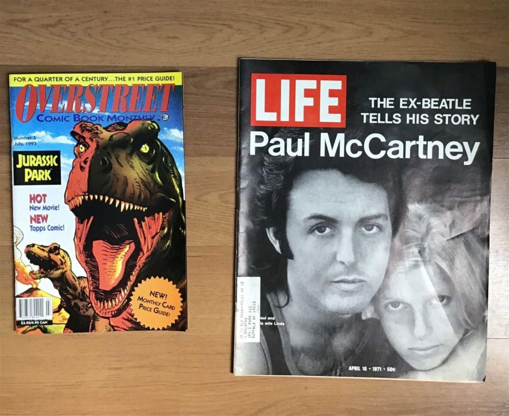 Lot 246: Vintage magazines Paul McCartney & Jurrasic Park