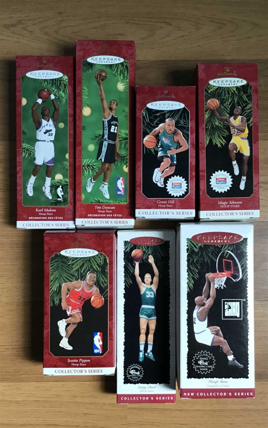 Lot 250: Vintage hallmark collector series basketball ornaments